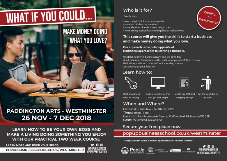 Derwent London supports Westminster Pop-up Business School