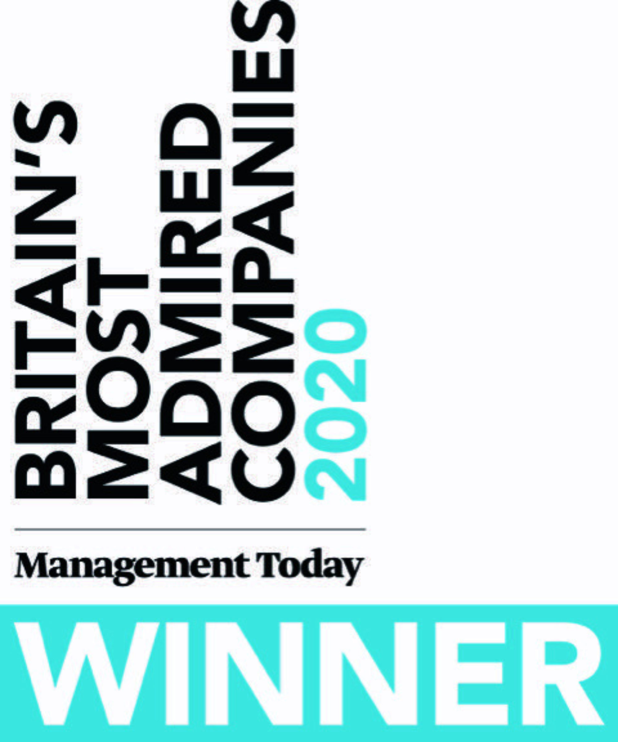 Top 10 Winner of Britain's Most Admired Companies 2020